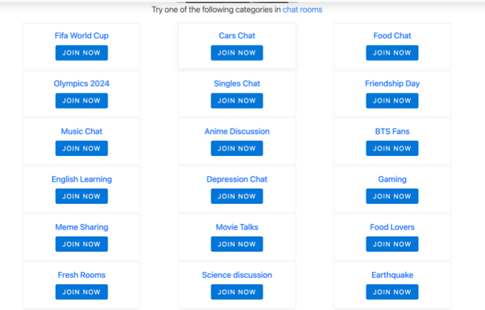 Diverse Chat Rooms