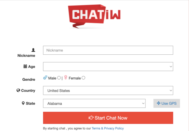Chatiw Sign Up